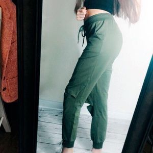 💗5 FOR $12💗 Army green knee-slit joggers